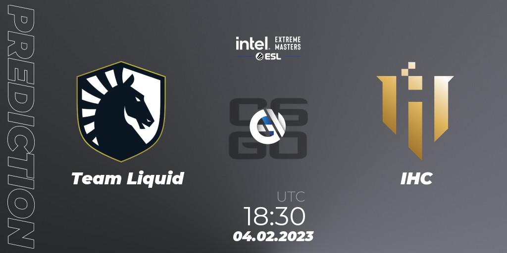Team Liquid vs IHC: Match Prediction. 04.02.23, CS2 (CS:GO), IEM Katowice 2023