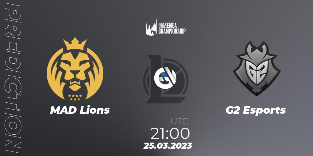 MAD Lions vs G2 Esports: Match Prediction. 27.03.23, LoL, LEC Spring 2023 - Regular Season