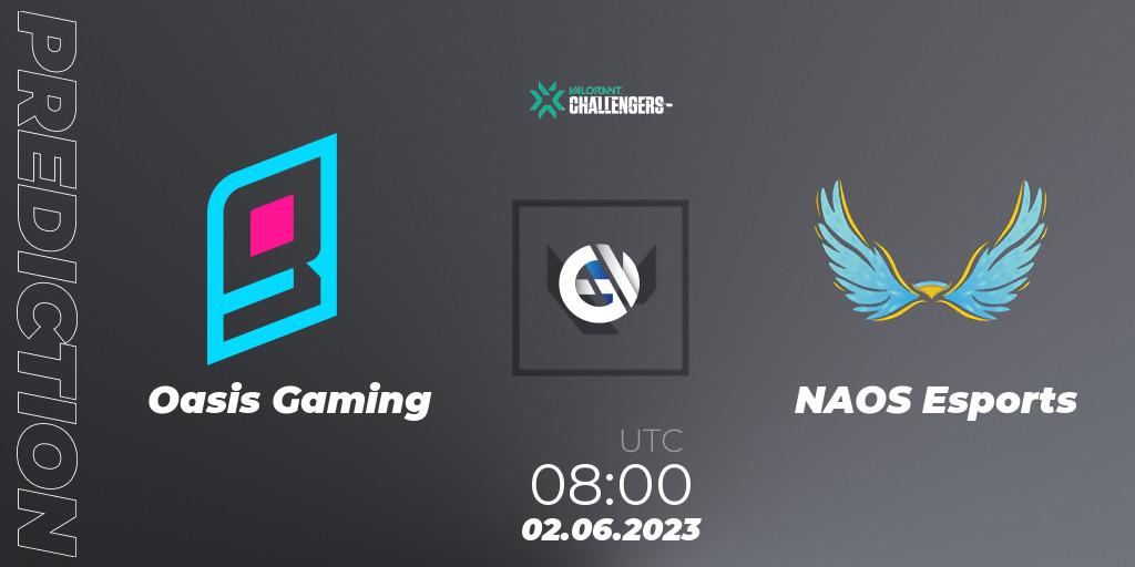 Oasis Gaming vs NAOS Esports: Match Prediction. 02.06.23, VALORANT, VCL Philippines: Split 2 2023 Playoffs