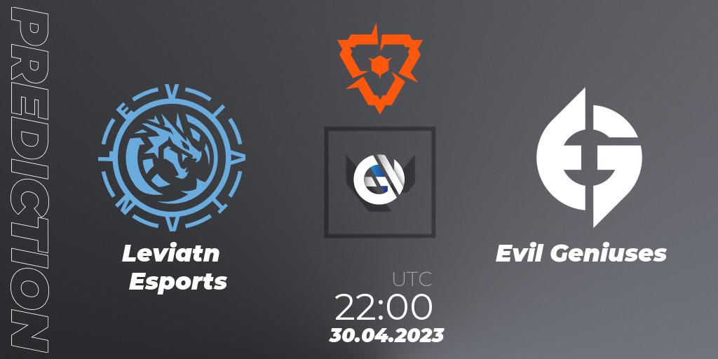 Leviatán Esports vs Evil Geniuses: Match Prediction. 30.04.23, VALORANT, VCT 2023: Americas League