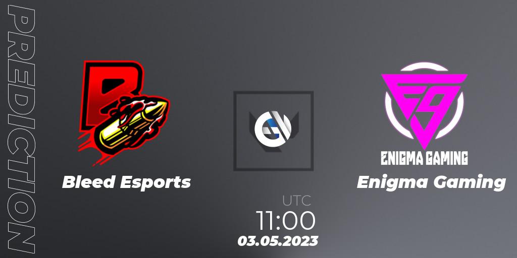 Bleed Esports vs Enigma Gaming: Match Prediction. 03.05.23, VALORANT, VALORANT Challengers 2023: Malaysia & Singapore Split 2 - Group stage
