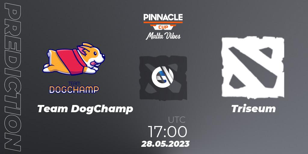 Team DogChamp vs Triseum: Match Prediction. 28.05.23, Dota 2, Pinnacle Cup: Malta Vibes #2
