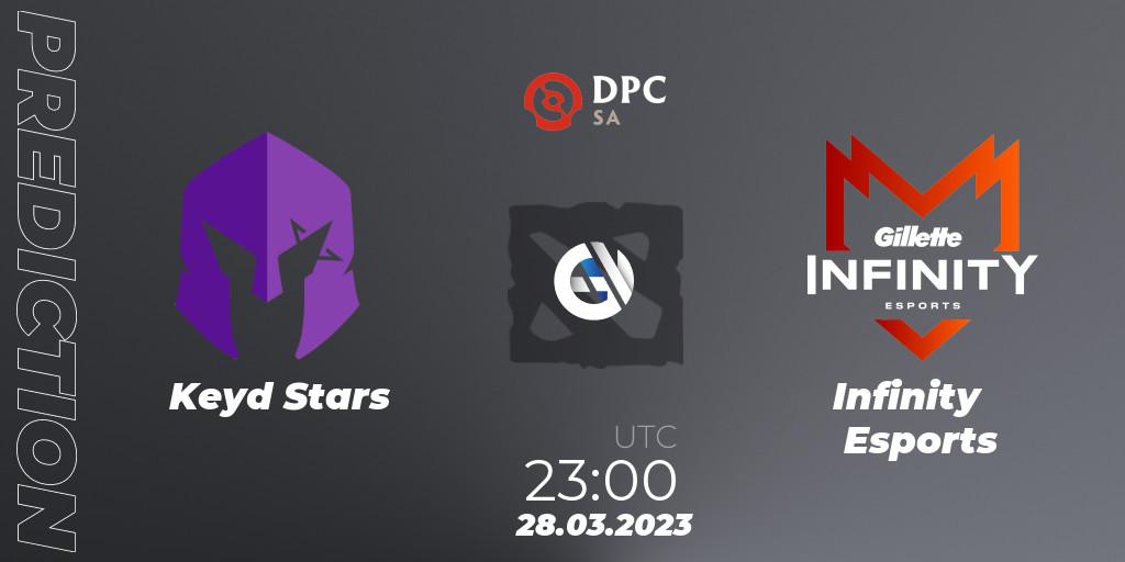 Keyd Stars vs Infinity Esports: Match Prediction. 29.03.23, Dota 2, DPC 2023 Tour 2: SA Division I (Upper)
