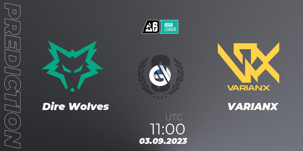 Dire Wolves vs VARIANX: Match Prediction. 03.09.23, Rainbow Six, SEA League 2023 - Stage 2