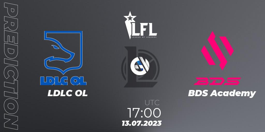 LDLC OL vs BDS Academy: Match Prediction. 13.07.23, LoL, LFL Summer 2023 - Group Stage