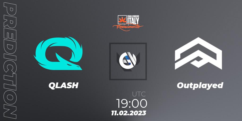 QLASH vs Outplayed: Match Prediction. 11.02.23, VALORANT, VALORANT Challengers 2023 Italy: Rinascimento Split 1