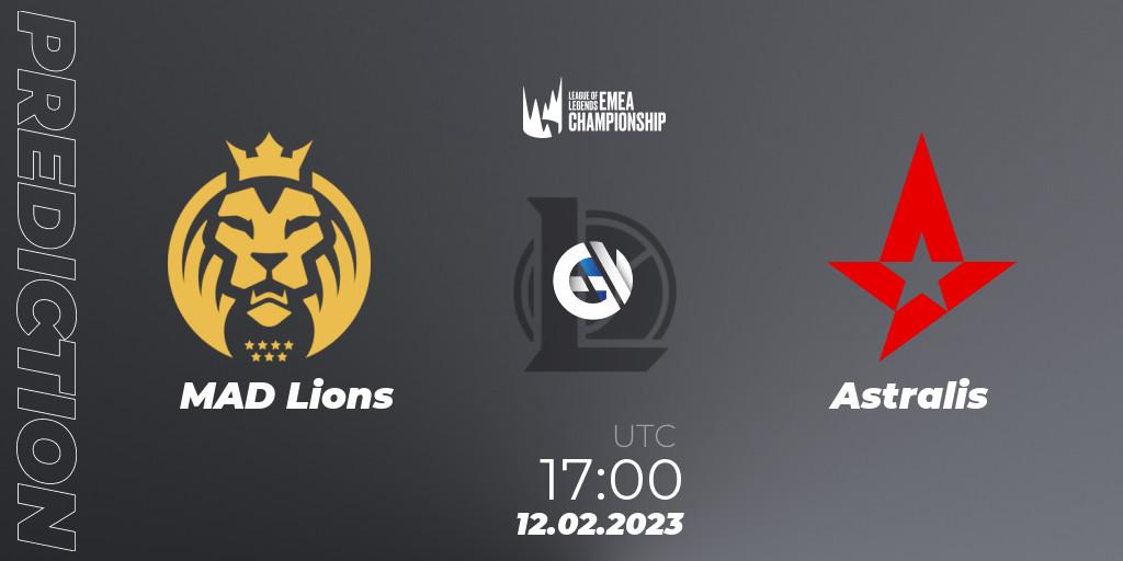 MAD Lions vs Astralis: Match Prediction. 12.02.23, LoL, LEC Winter 2023 - Stage 2
