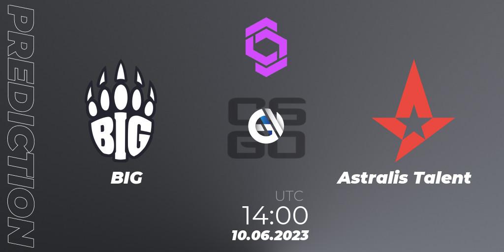 BIG vs Astralis Talent: Match Prediction. 10.06.23, CS2 (CS:GO), CCT West Europe Series 4