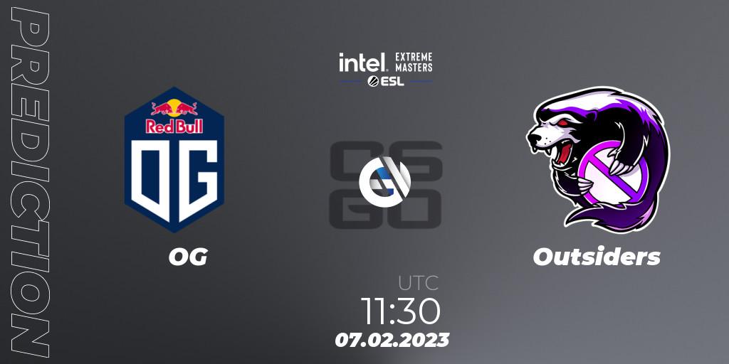 OG vs Outsiders: Match Prediction. 07.02.23, CS2 (CS:GO), IEM Katowice 2023