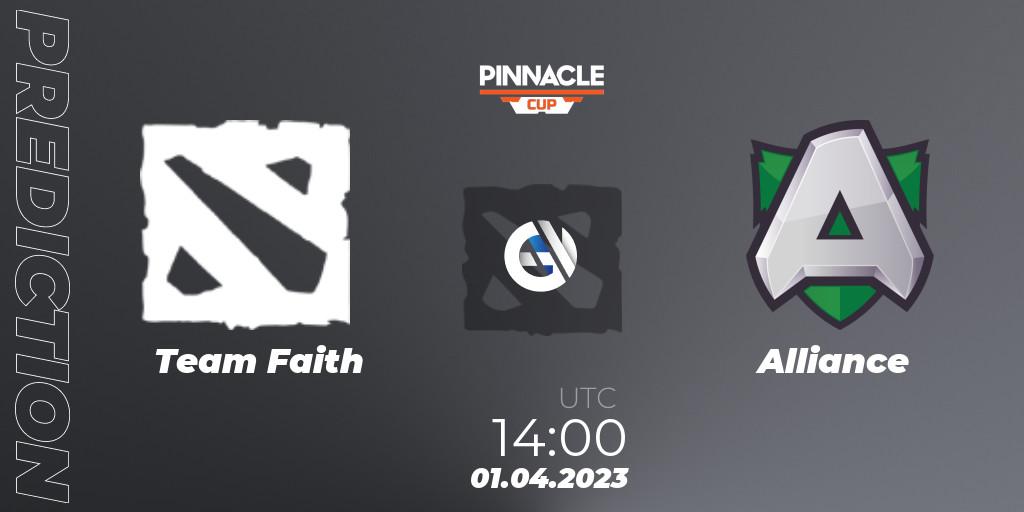 Team Faith vs Alliance: Match Prediction. 31.03.23, Dota 2, Pinnacle Cup: Malta Vibes - Tour 1