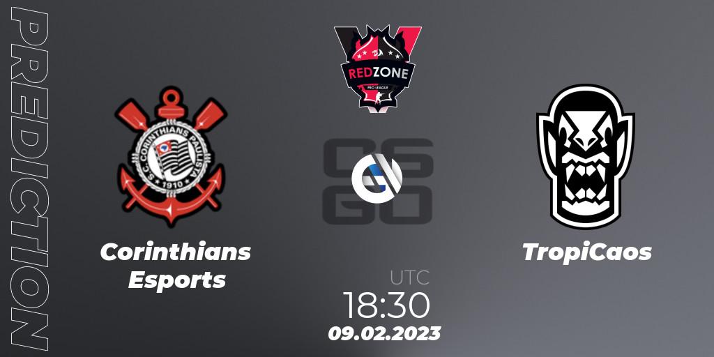 Corinthians Esports vs TropiCaos: Match Prediction. 09.02.23, CS2 (CS:GO), RedZone PRO League 2023 Season 1