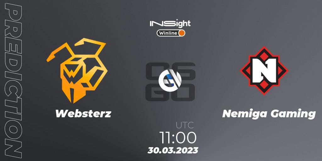 Websterz vs Nemiga Gaming: Match Prediction. 30.03.23, CS2 (CS:GO), Winline Insight Season 3