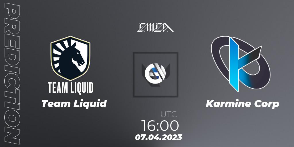 Team Liquid vs Karmine Corp: Match Prediction. 07.04.23, VALORANT, VCT 2023: EMEA League - Regular Season