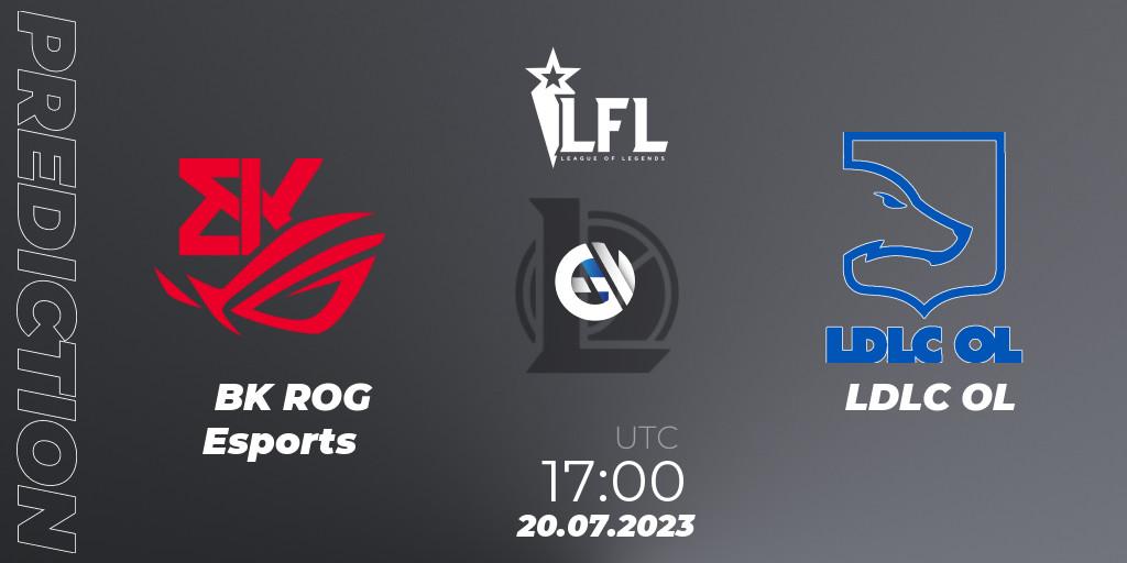 BK ROG Esports vs LDLC OL: Match Prediction. 20.07.23, LoL, LFL Summer 2023 - Group Stage