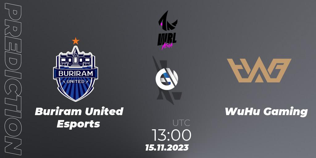 Buriram United Esports vs WuHu Gaming: Match Prediction. 15.11.23, Wild Rift, WRL Asia 2023 - Season 2 - Regular Season