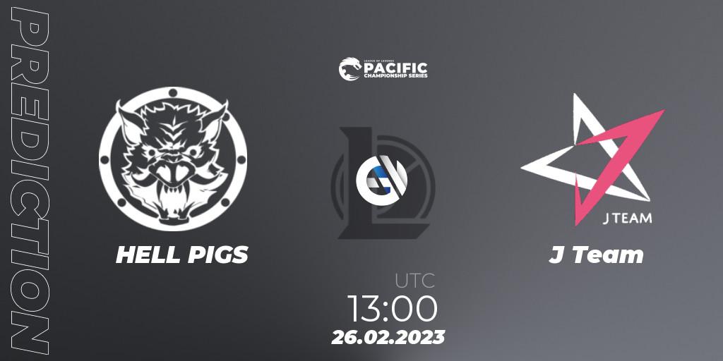 HELL PIGS vs J Team: Match Prediction. 26.02.23, LoL, PCS Spring 2023 - Group Stage