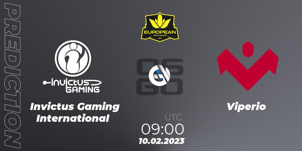 Invictus Gaming International vs Viperio: Match Prediction. 10.02.23, CS2 (CS:GO), European Pro League Season 6: Division 2