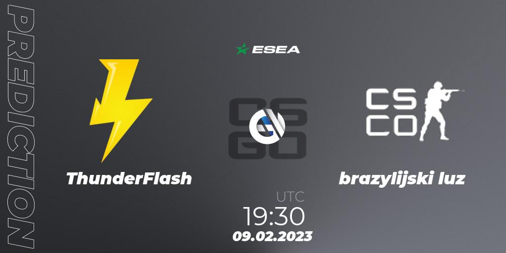 ThunderFlash vs Singularity: Match Prediction. 09.02.23, CS2 (CS:GO), ESEA Season 44: Advanced Division - Europe
