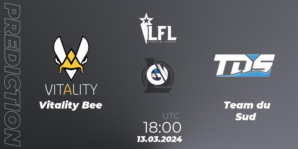 Vitality Bee vs Team du Sud: Match Prediction. 13.03.24, LoL, LFL Spring 2024