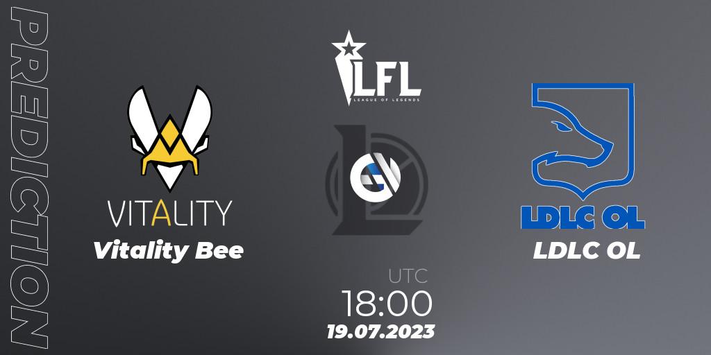 Vitality Bee vs LDLC OL: Match Prediction. 19.07.23, LoL, LFL Summer 2023 - Group Stage