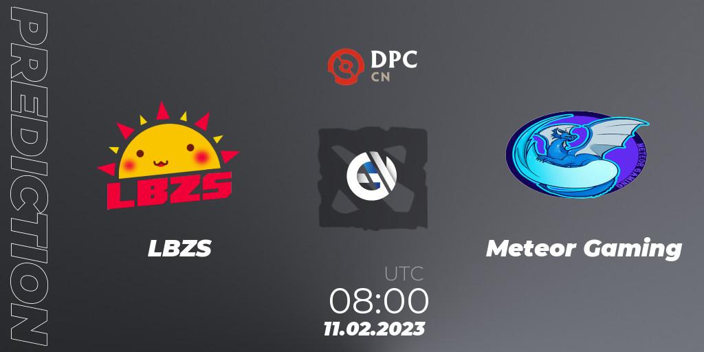 LBZS vs Meteor Gaming: Match Prediction. 11.02.23, Dota 2, DPC 2022/2023 Winter Tour 1: CN Division II (Lower)