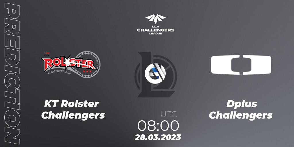 KT Rolster Challengers vs Dplus Challengers: Match Prediction. 28.03.23, LoL, LCK Challengers League 2023 Spring