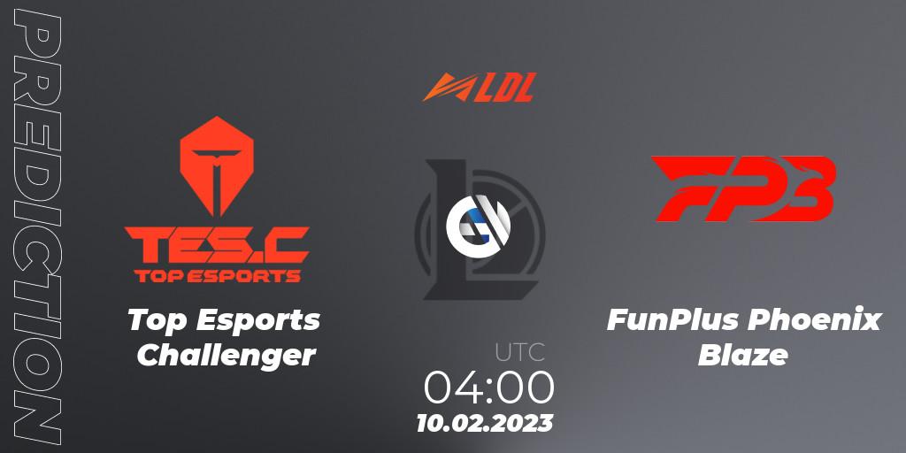 Top Esports Challenger vs FunPlus Phoenix Blaze: Match Prediction. 10.02.23, LoL, LDL 2023 - Swiss Stage