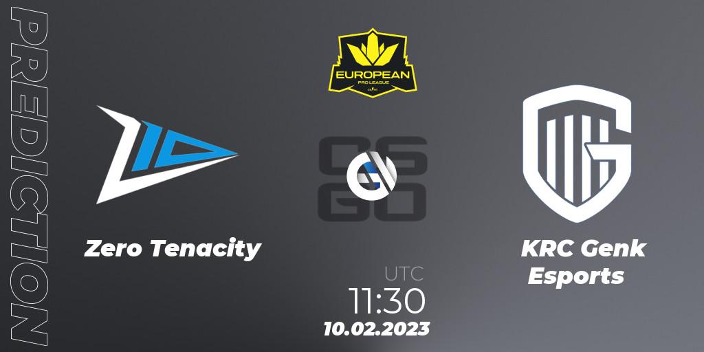 Zero Tenacity vs KRC Genk Esports: Match Prediction. 10.02.23, CS2 (CS:GO), European Pro League Season 6: Division 2